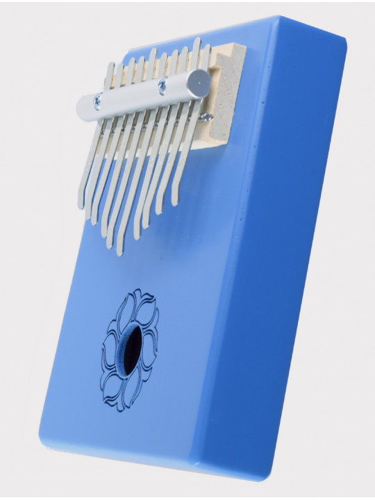Калимба 10 нот резонаторная Мозеръ KMKr-2-BL Escudo, форма трапеция, синяя