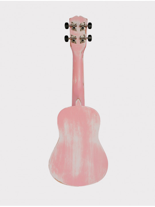 Укулеле Shinobi M-21/RD сопрано, светло-розовая матовая