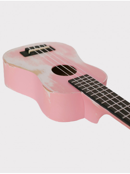 Укулеле Shinobi M-21/RD сопрано, светло-розовая матовая