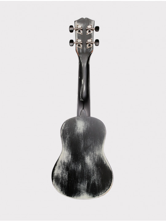 Укулеле Shinobi M-21/BK сопрано, черно-белая матовая