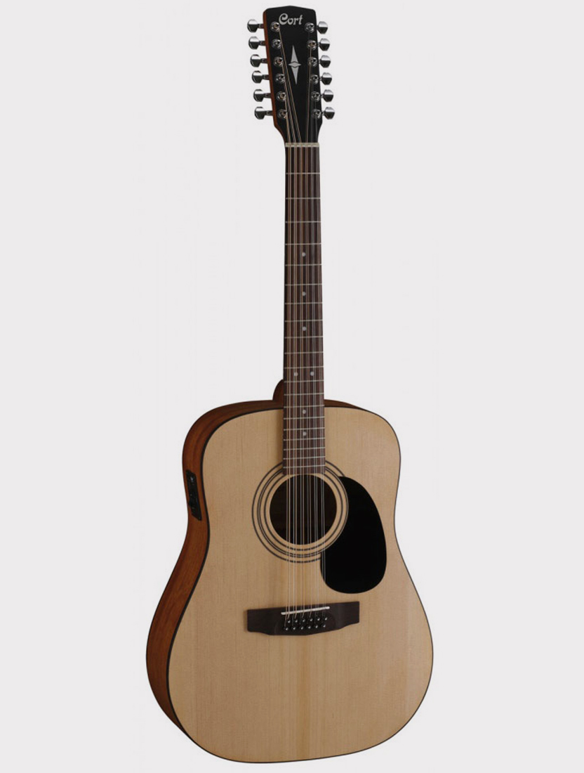 Электроакустическая гитара Cort Standard Series, 12-струнная, цвет натуральное дерево