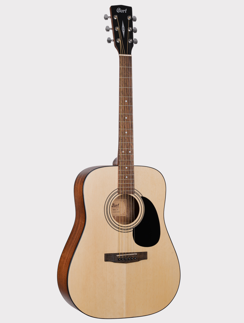 Акустическая гитара Cort Standard Series, широкий гриф 47 мм, цвет натуральное дерево