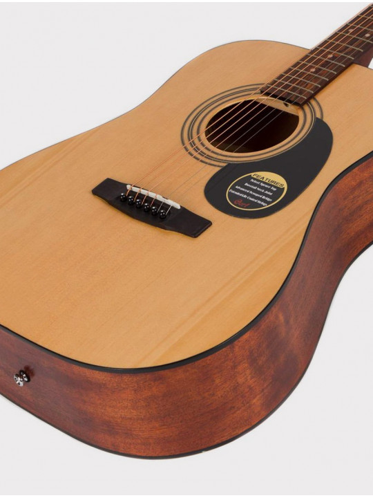 Акустическая гитара Cort Standard Series, широкий гриф 47 мм, цвет натуральное дерево