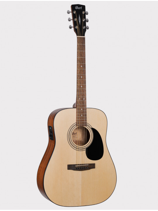 Электроакустическая гитара с вырезом Cort MR Series, массив ели - железное дерево