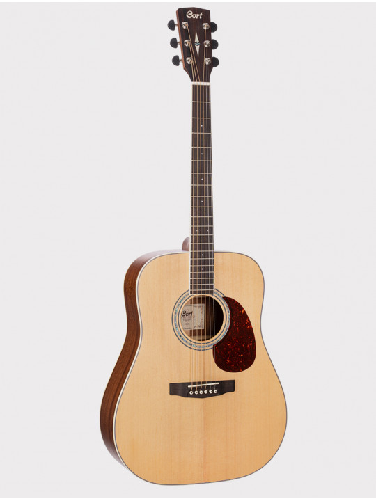 Акустическая гитара Cort Earth Series, цвет натуральный глянцевый, верхняя дека массив
