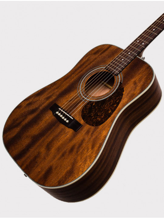 Акустическая гитара Cort Earth Series, коричневая матовая, красное дерево, верхняя дека - массив
