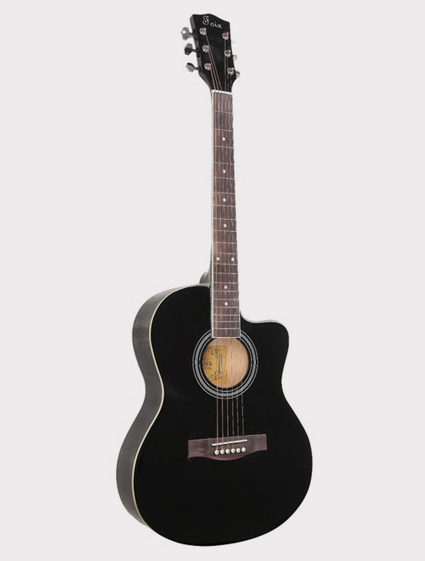 Акустическая гитара Foix FFG-1039BK черная с вырезом