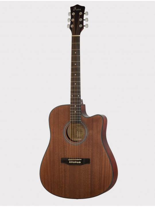Акустическая гитара Foix FFG-1041MH с вырезом, натурально-коричневая