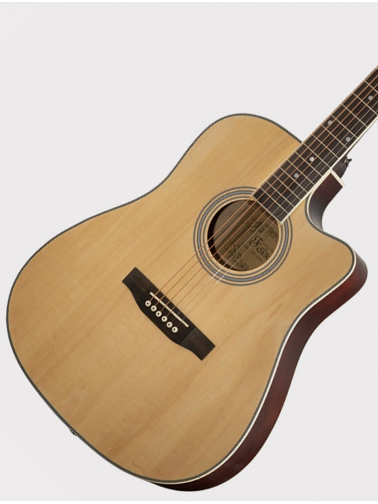 Акустическая гитара Foix FFG-1041NA, с вырезом, натурально-бежевая