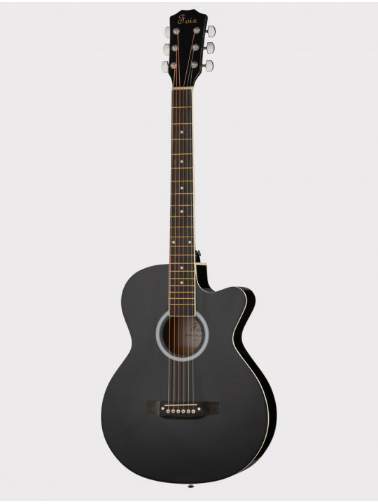 Акустическая гитара Foix FFG-2039C-BK с вырезом, черная