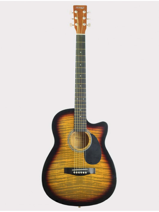 Акустическая гитара Homage LF-3800CT-SB тигровый желто-черный санберст