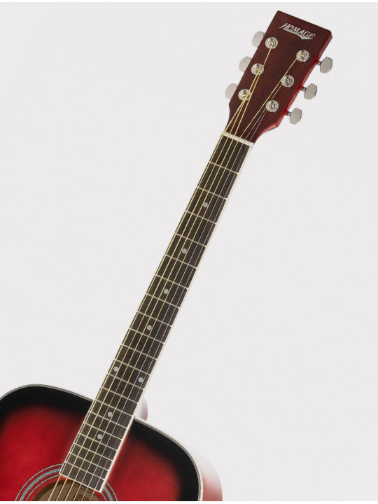 Акустическая гитара Homage LF-4111-R красно-черная