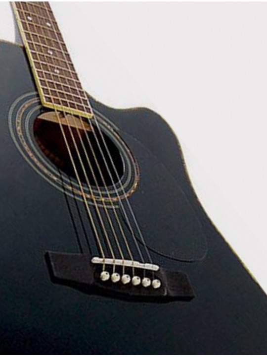 Электроакустическая гитара Cort Standard Series, с вырезом, черная