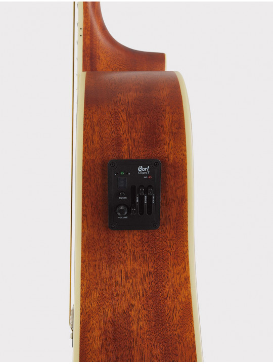 Электроакустическая гитара Cort Standard Series, леворукая, с вырезом, цвет натуральное дерево