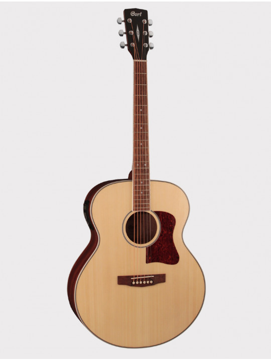 Электроакустическая гитара Cort CJ Series, ель - красное дерево