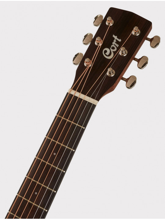 Электроакустическая гитара 3/4 Cort CJ Series с чехлом, массив ели - орех