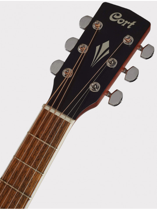 Электроакустическая гитара с вырезом Cort Grand Regal Series, желто-оранжевый санберст