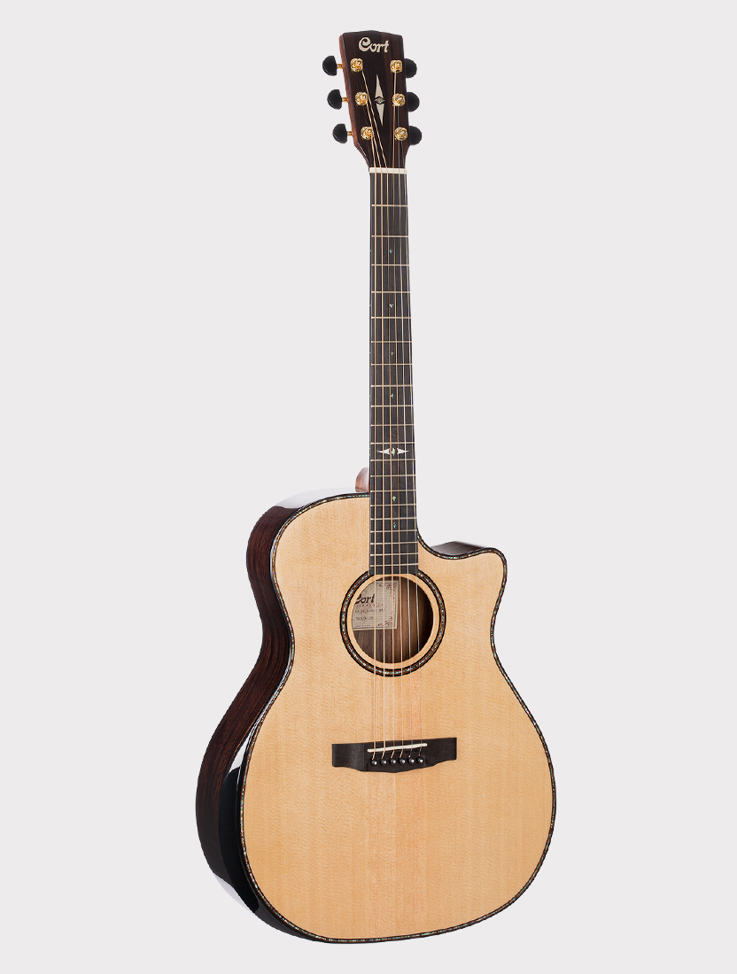 Электроакустическая гитара Cort Grand Regal Series с вырезом, ель - железное дерево