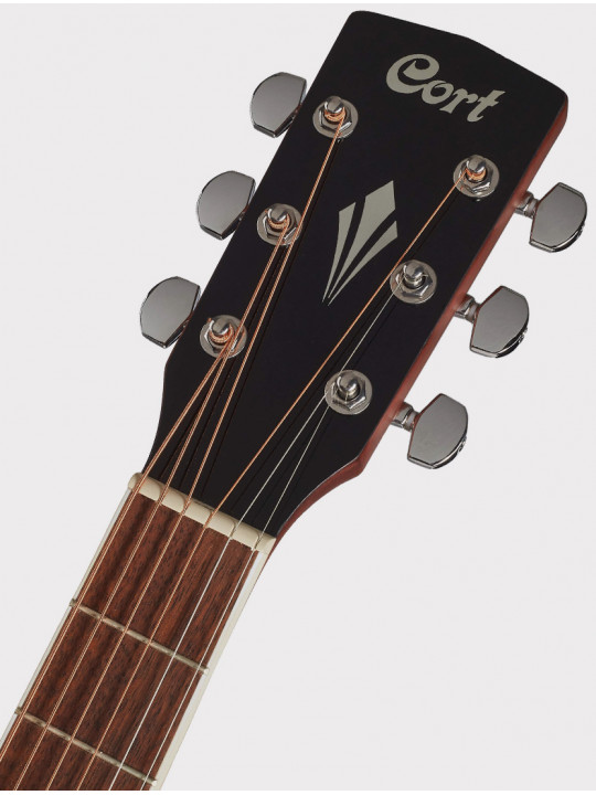 Электроакустическая гитара с вырезом Cort Grand Regal Series, желто-черная волна