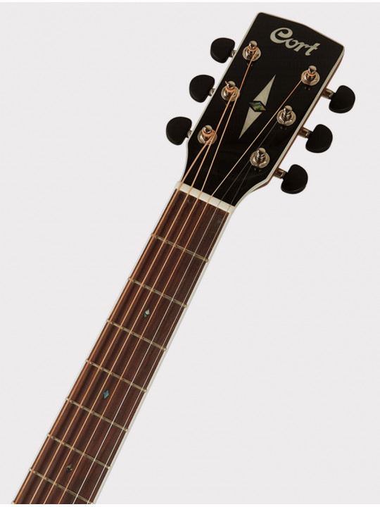 Электроакустическая гитара с вырезом Cort Grand Regal Series, натуральное дерево