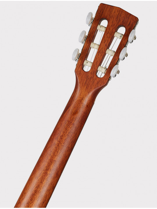 Классическая гитара Cort Jade Series со звукоснимателем, красно-черный санберст