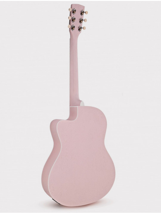 Электроакустическая гитара Cort Jade Series, розовая