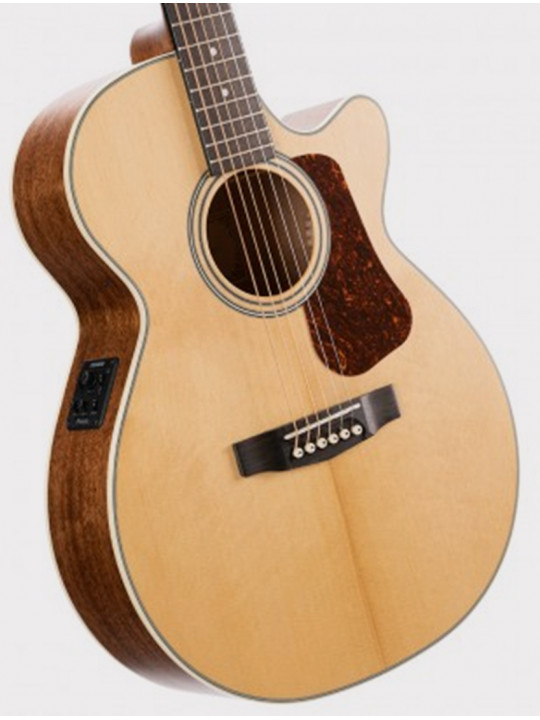 Электроакустическая гитара Cort Luce Series, с вырезом, массив ели - красное дерево