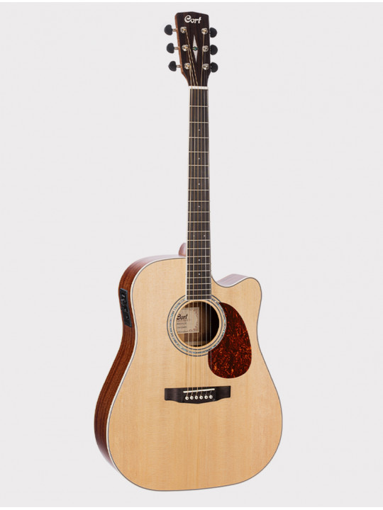 Электроакустическая гитара Cort MR Series, с вырезом, массив ели - красное дерево, глянцевая