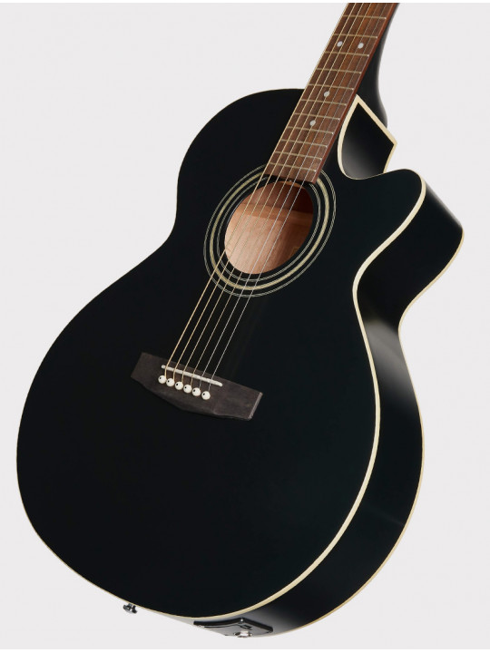 Электроакустическая гитара Cort SFX Series, с вырезом, черная матовая