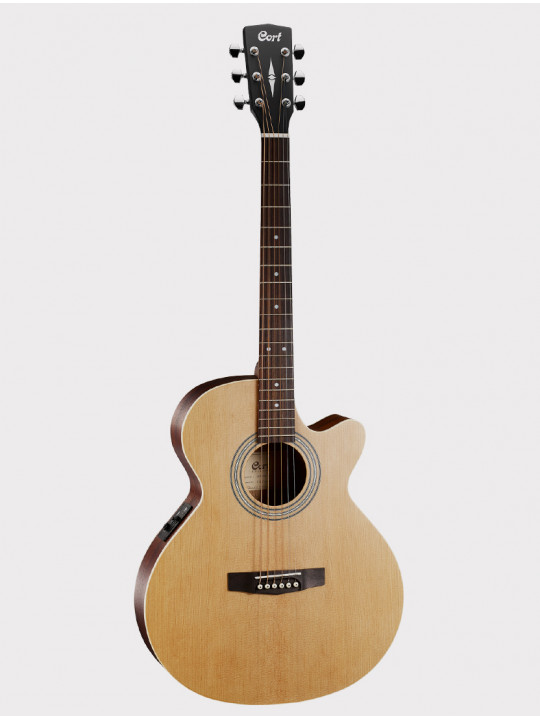 Электроакустическая гитара Cort SFX Series, с вырезом, верхняя дека - ель, цвет натуральное дерево