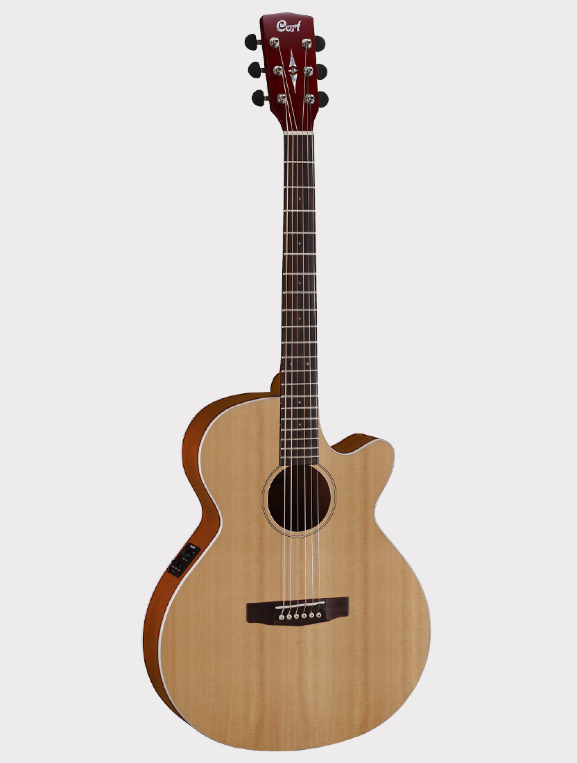 Электроакустическая гитара Cort SFX Series, с вырезом, цвет натуральное матовое дерево