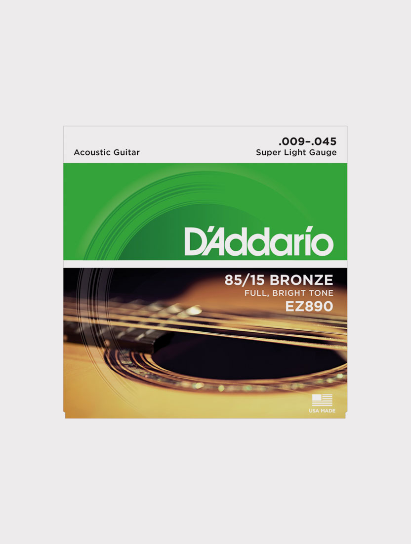 Струны для акустической гитары D`Addario EZ890 толщина 9-45