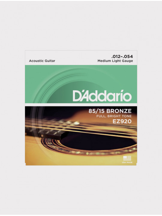 Струны для акустической гитары D`Addario EZ920 толщина 12-54