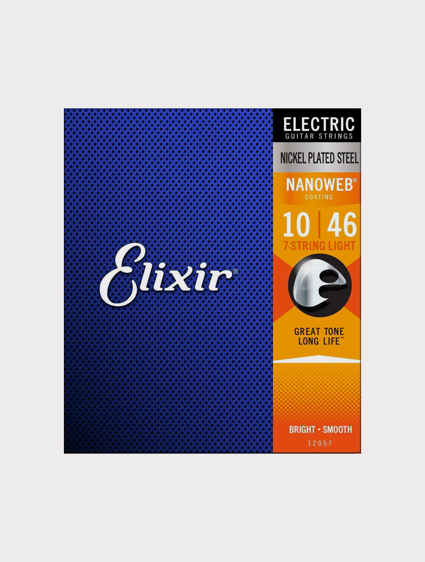 Струны для 7-струнной электрогитары Elixir 12057 толщина 10-56