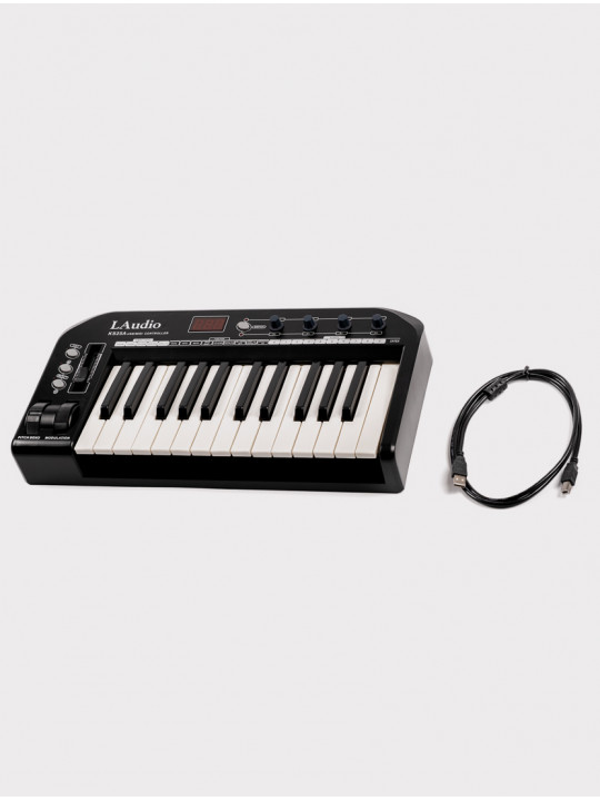 MIDI-контроллер LAudio KS-25A, черный, 25 клавиш