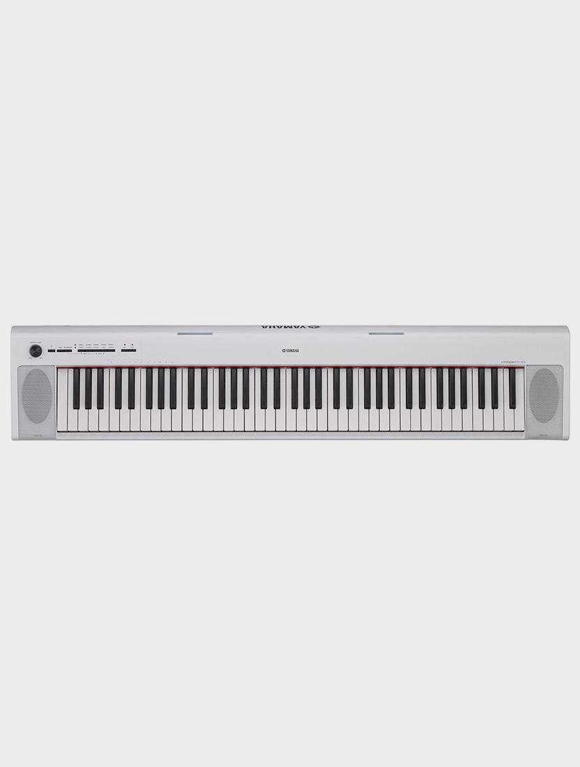 Электропиано Yamaha Piaggero, 76 клавиш Graded Soft, 64 полифония, 10тембров, белое