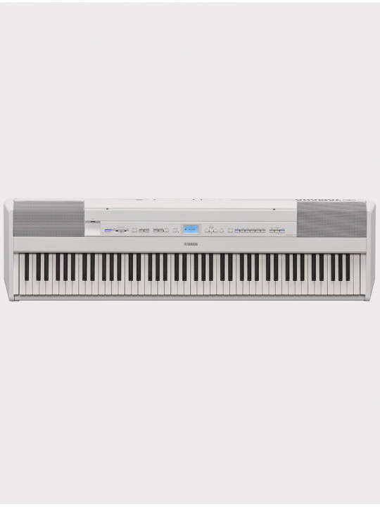 Цифровое пианино YAMAHA, 88 кл., 538 тембров, 256 полиф., блок педалей и стойка, белое