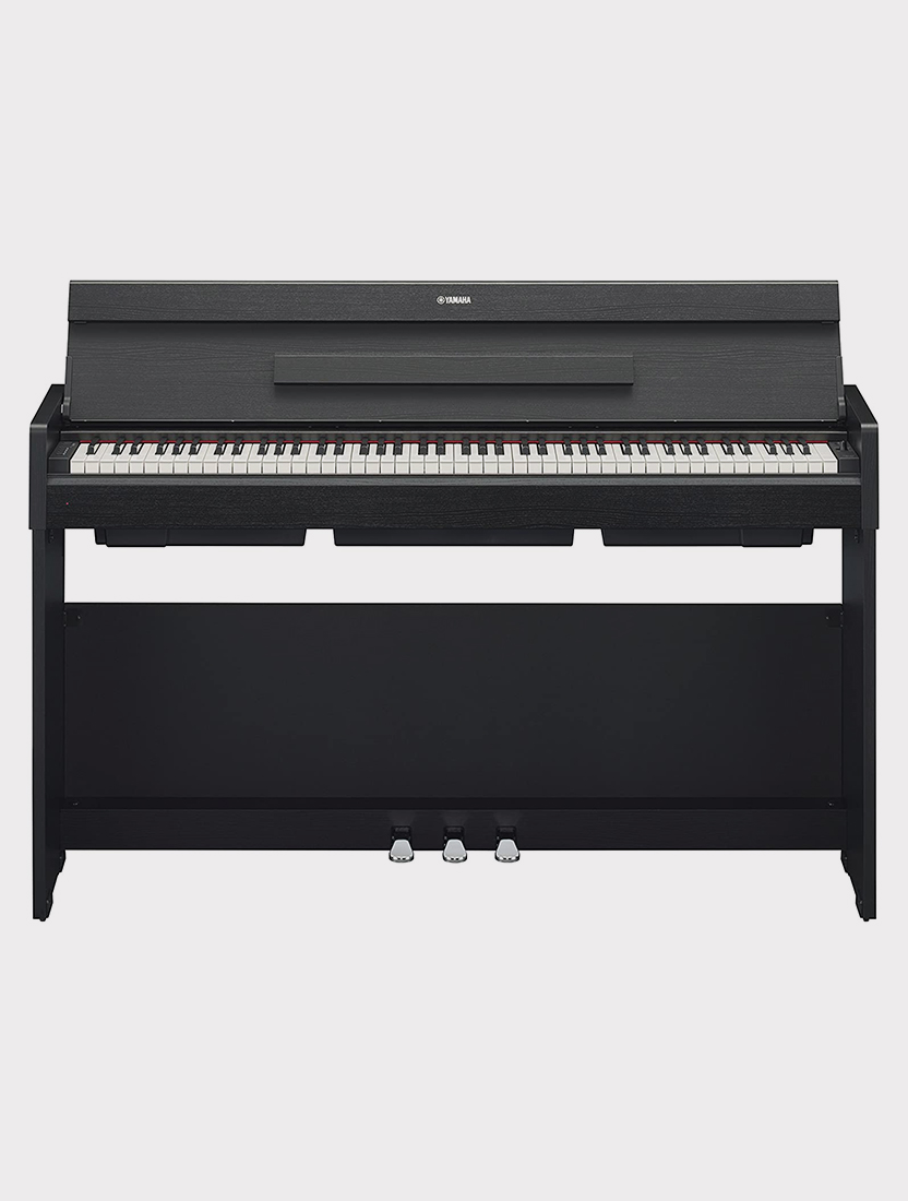 Цифровое пианино Yamaha Arius, 88 клавиш, черное, откидная крышка