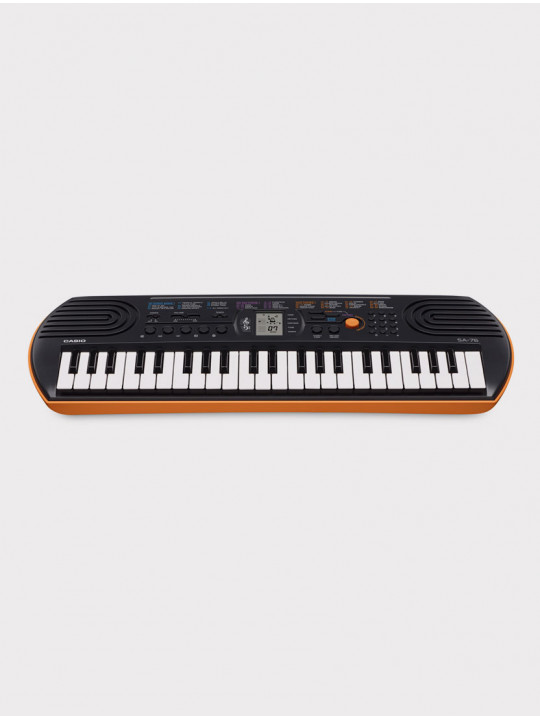 Синтезатор Casio SA-76 оранжевый, 44 клавиши
