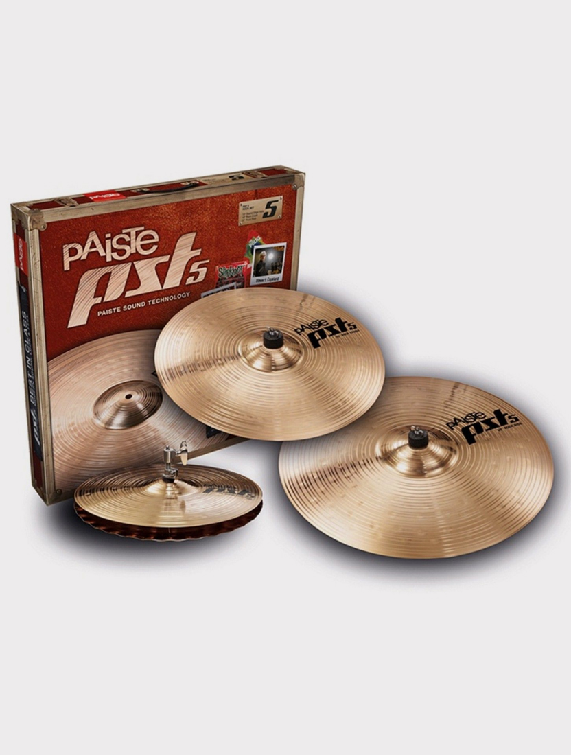 Комплект тарелок Paiste New PST 5 Rock Set 14"/16"/20", "бронза 2002" CuSn8, вес средний верхней/тяжелый нижней