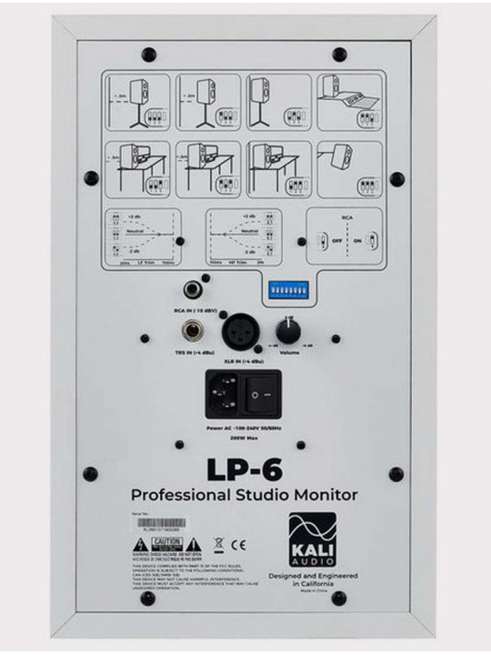 Студийный монитор Kali Audio LP-6-W, 80 Вт, белый
