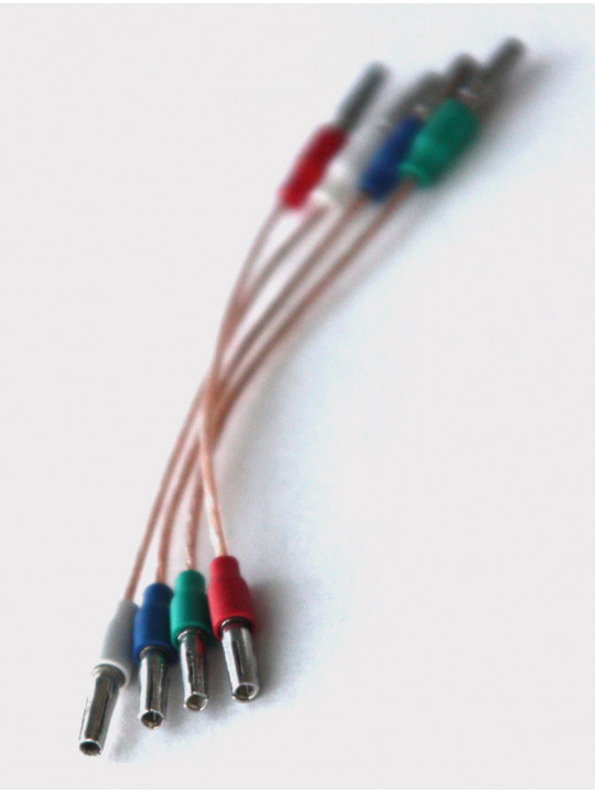 Провода для хедшелла из бескислородной меди с родированными серебряными коннекторами HSW 7N OOC